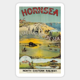 Hornsea, Yorkshire - NER - Vintage Railway Travel Poster - 1910s Sticker